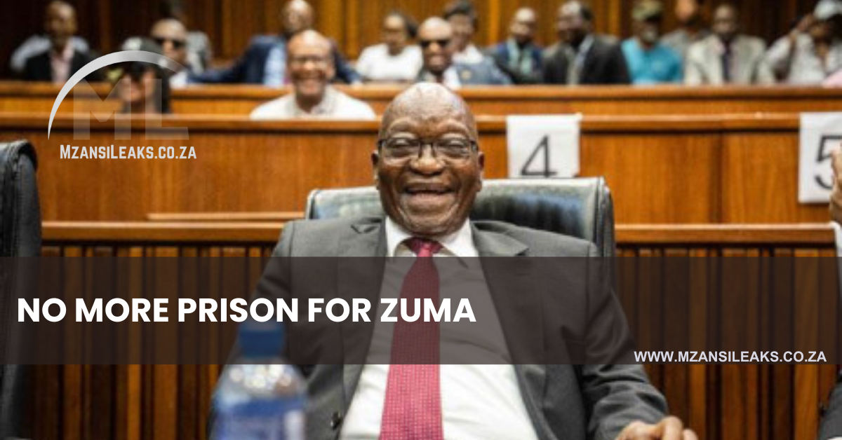 Jacob Zuma Won't Return To Prison After Sentence Remission
